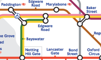 Snippet of the London Underground map